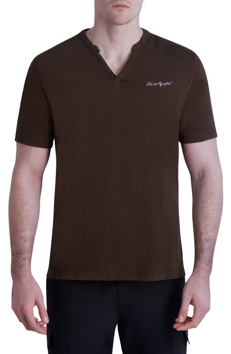 Slub Cotton Henley Shirt