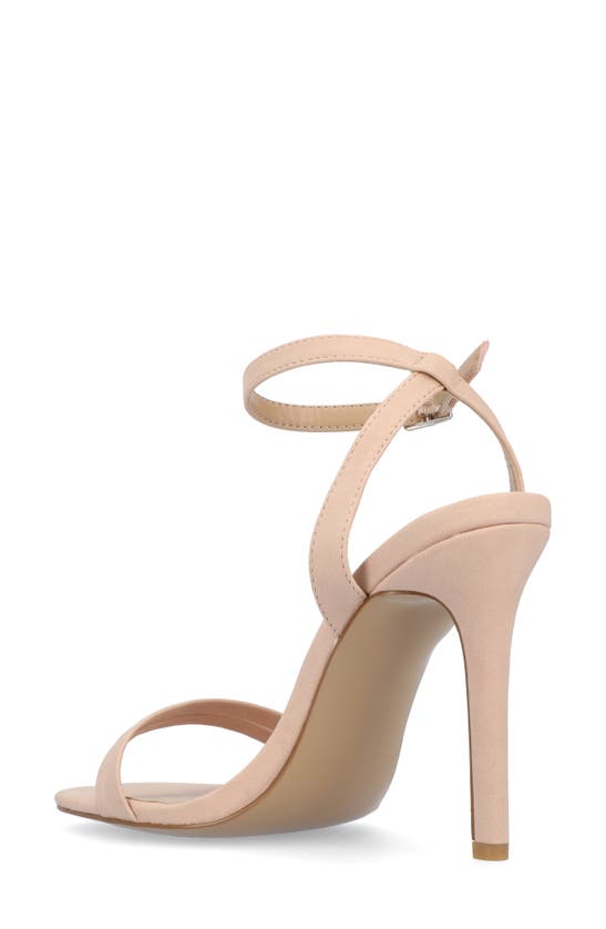Journee Collection Yevva Ankle Strap Stiletto Sandal In Blush