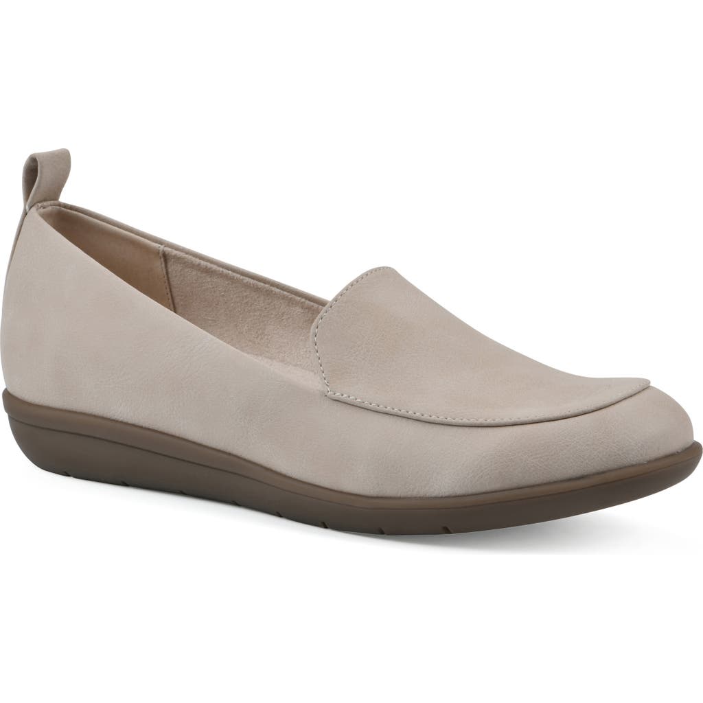 Shop Cliffs By White Mountain Twiggy Moc Toe Flat In Light Taupe/grainy