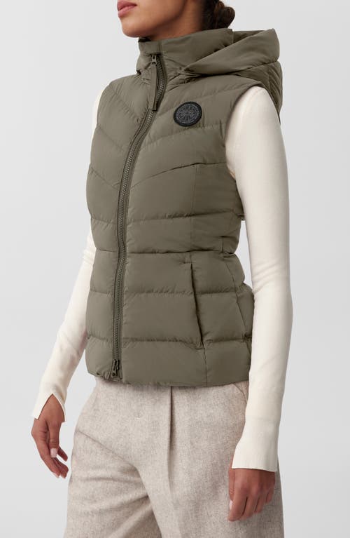 Shop Canada Goose Clair 750 Fill Power Down Vest In Smokey Sage