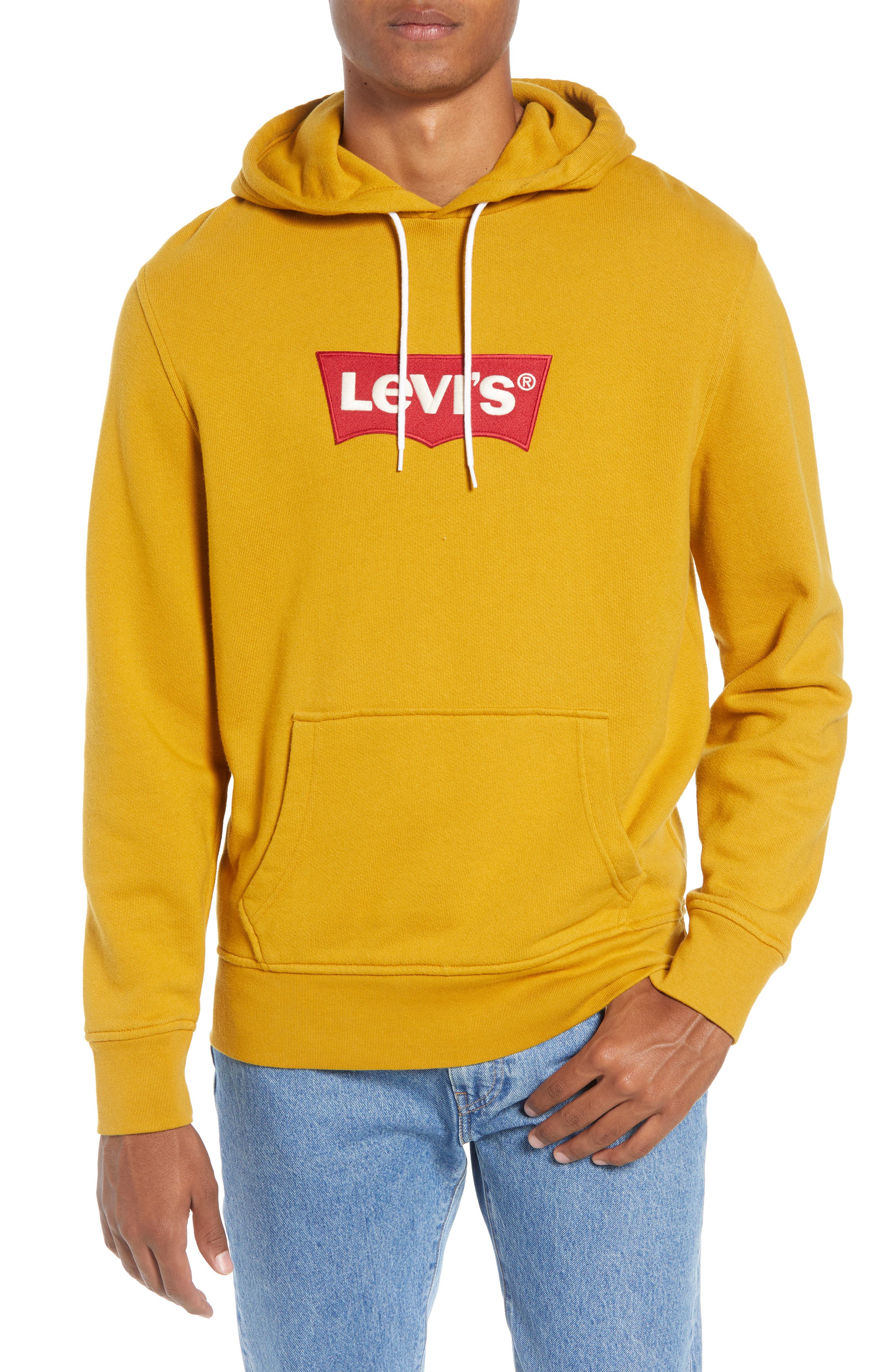 levis hoodie yellow