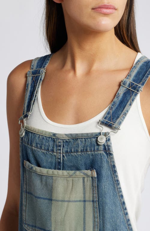 Shop Free People Patchwork Denim Overalls In From Shetland