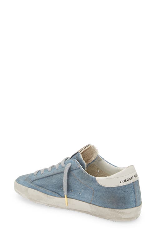 Shop Golden Goose Super-star Low Top Sneaker In Denim/navy