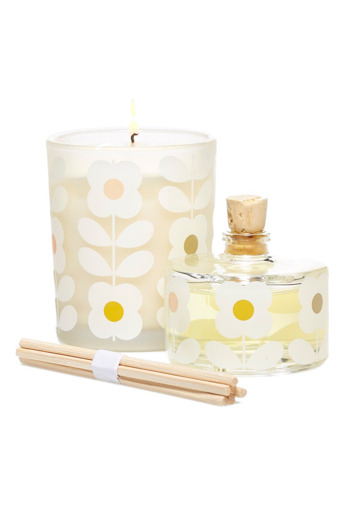 Orla Kiely 'Basil & Mint' Mini Candle & Diffuser Set Only