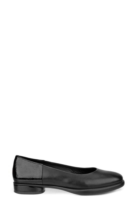 Shop Ecco Sculpted Lx Water Resistant Ballet Flat In Black