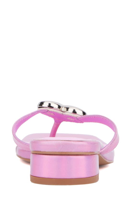 Olivia Miller Love Buzz Sandal In Neon Pink