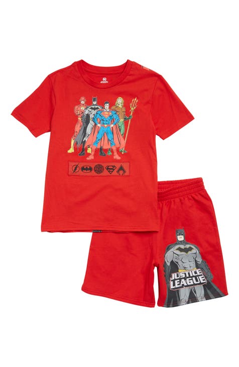 Kids' DC Comic Graphic T-Shirt & Shorts Set (Little Kid)