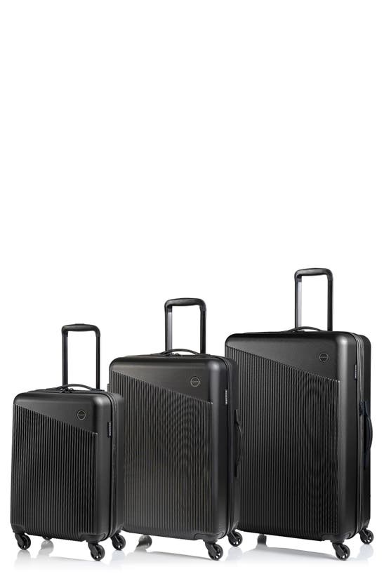 Champs Astro Suitcase 3-piece Luggage Set<br /> In Black