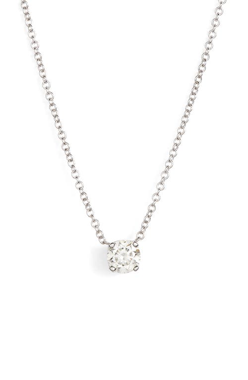 Bony Levy Liora Solitaire Diamond Pendant Necklace in White Gold