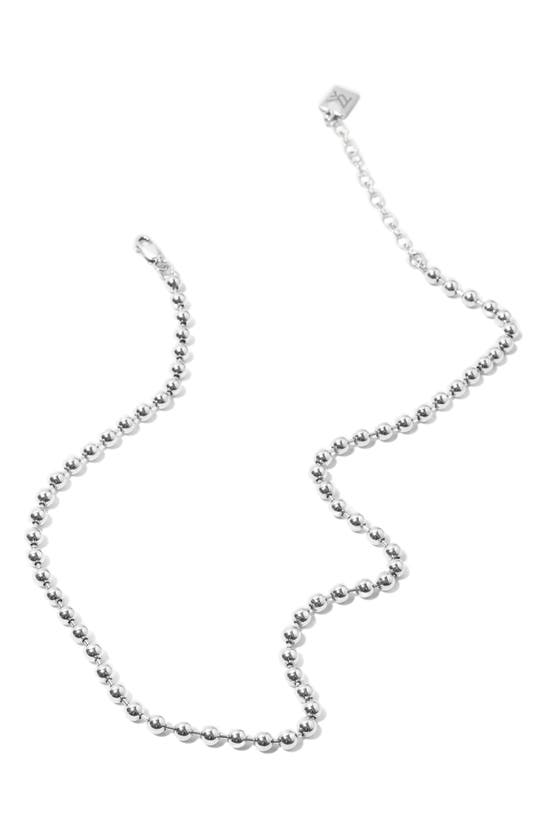 Shop Miranda Frye Manhattan Ball Chain Necklace In Silver