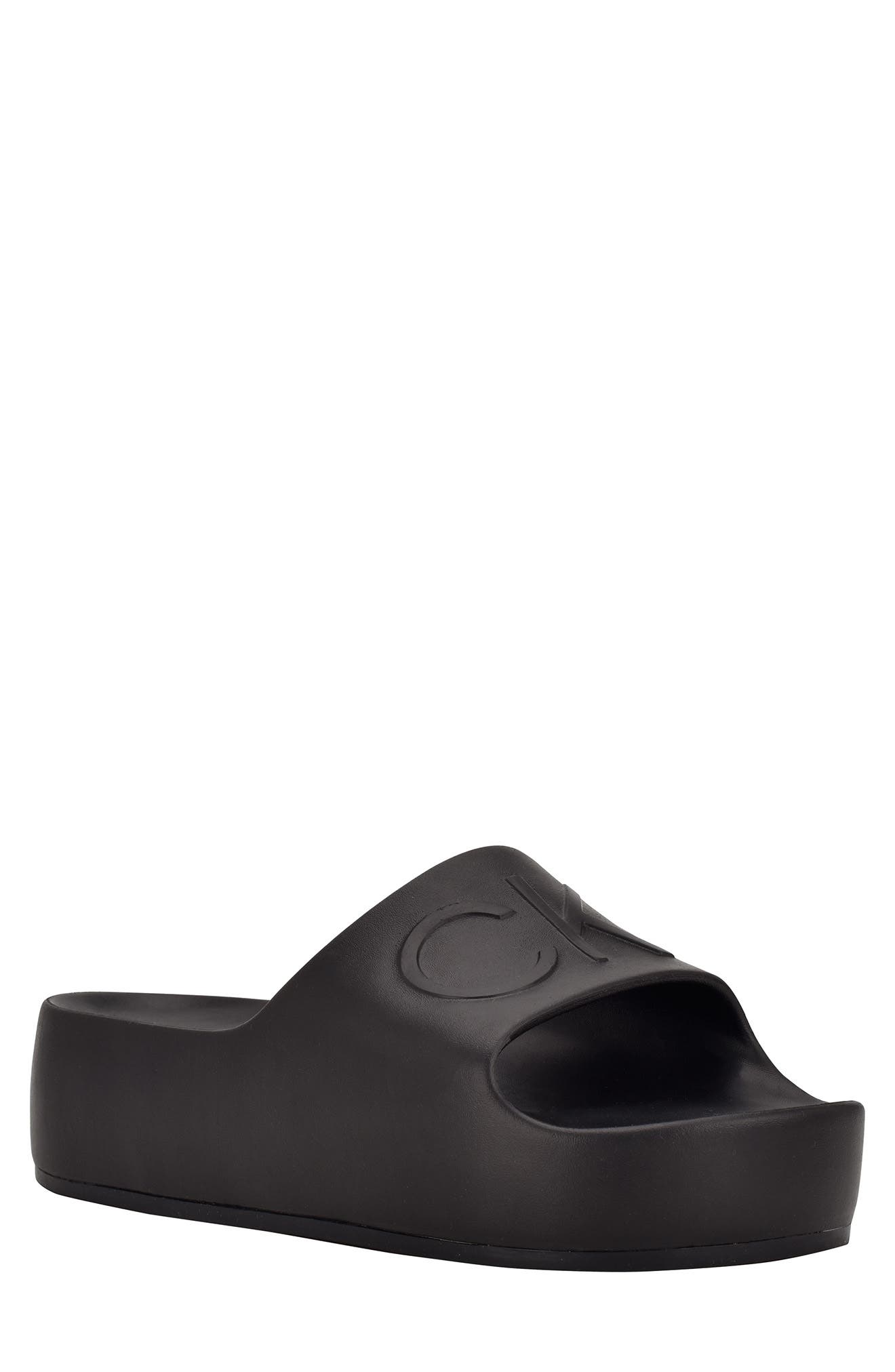 calvin klein women's slide sandals