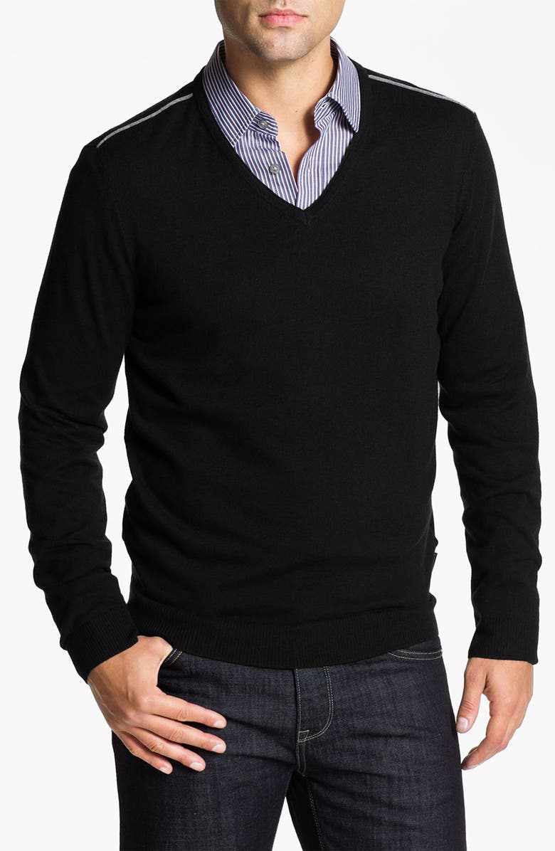 BOSS Black 'Lukas' V-Neck Wool Blend Sweater | Nordstrom