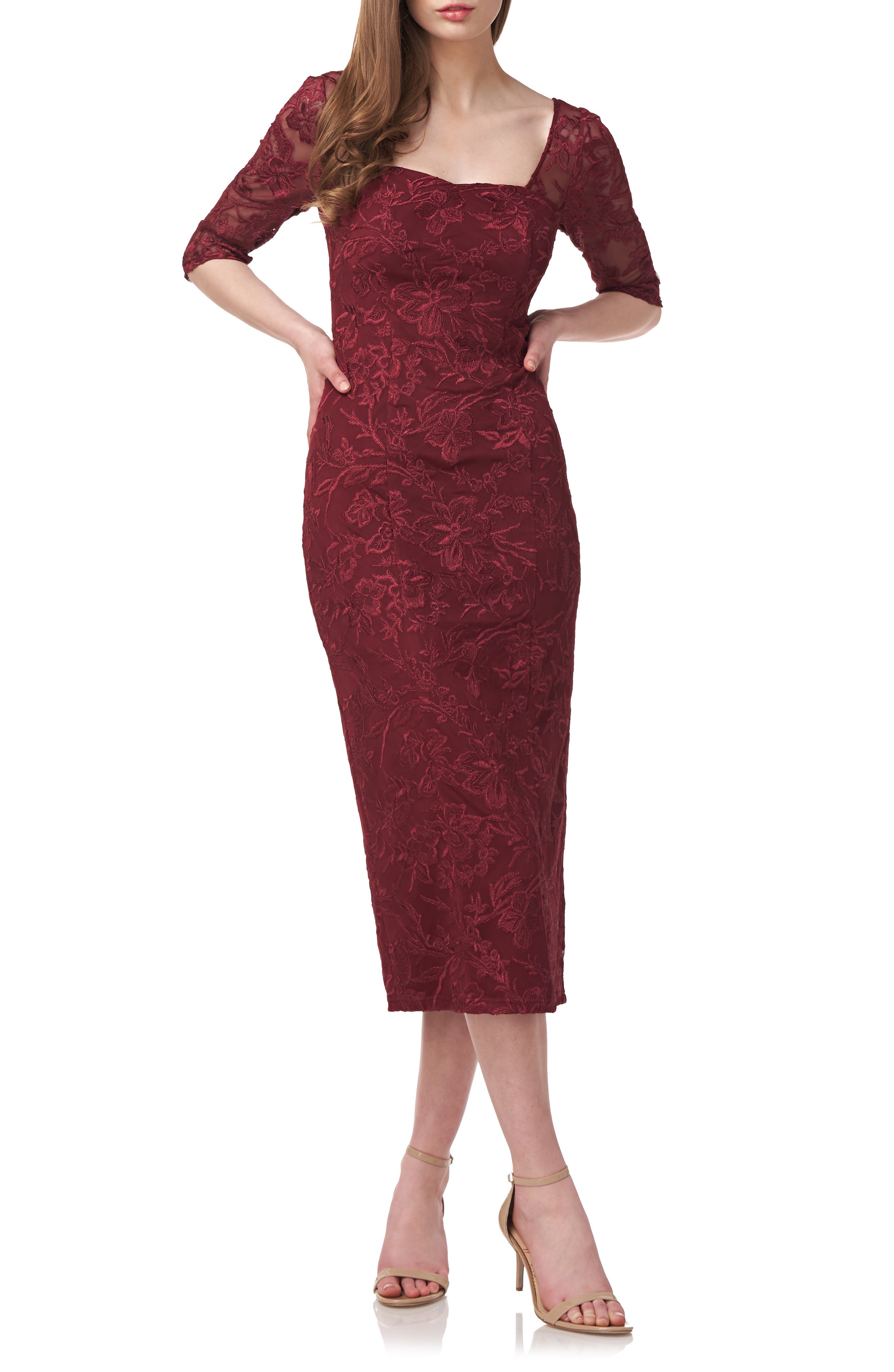 js collections pink dress