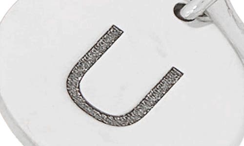 Meshmerise Love Knot Initial Bracelet In White-u