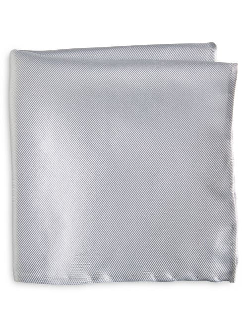 Shop Oak Hill Premium By Dxl Silk Pocket Square In Nickel