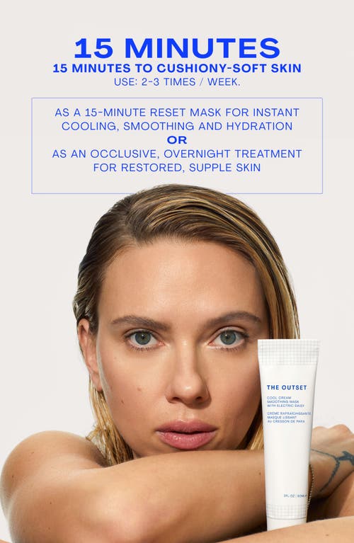 The Outset Cool Cream Smoothing Mask With Electric Daisy In White