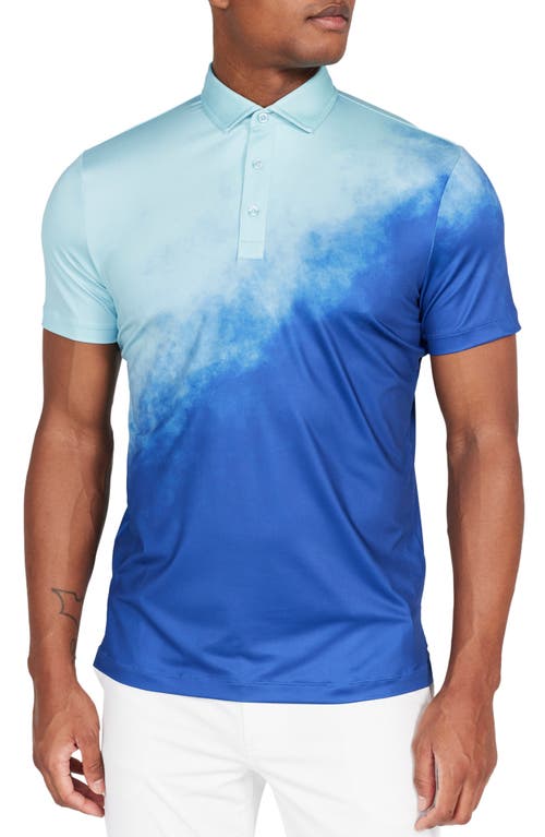 Ruxton Ombré Performance Golf Polo in Limoges