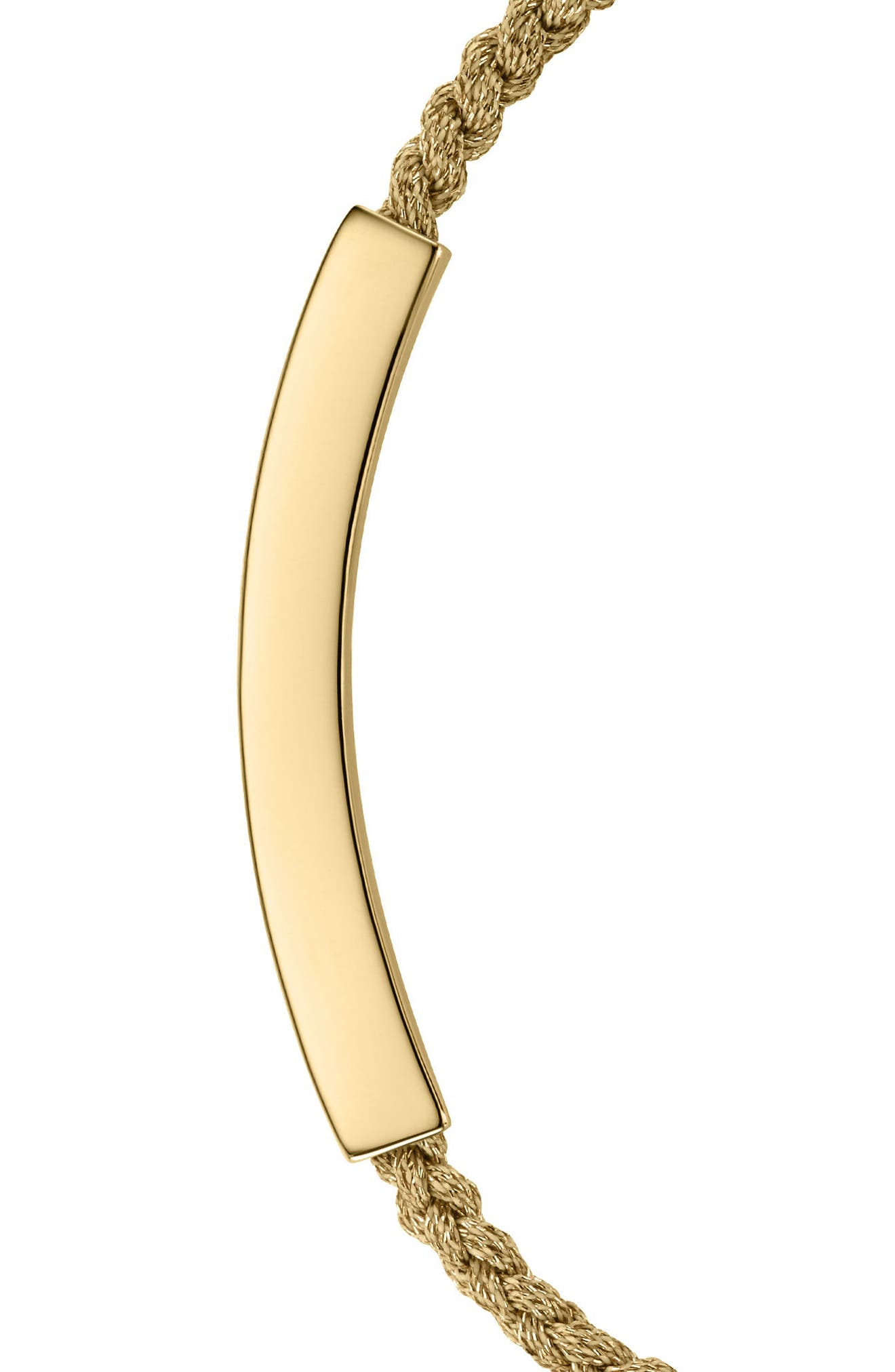 Bracelet Monica Vinader Linear Diamond - Plaqué Or Jaune 18 Carats - Neuf Avec étiquettes