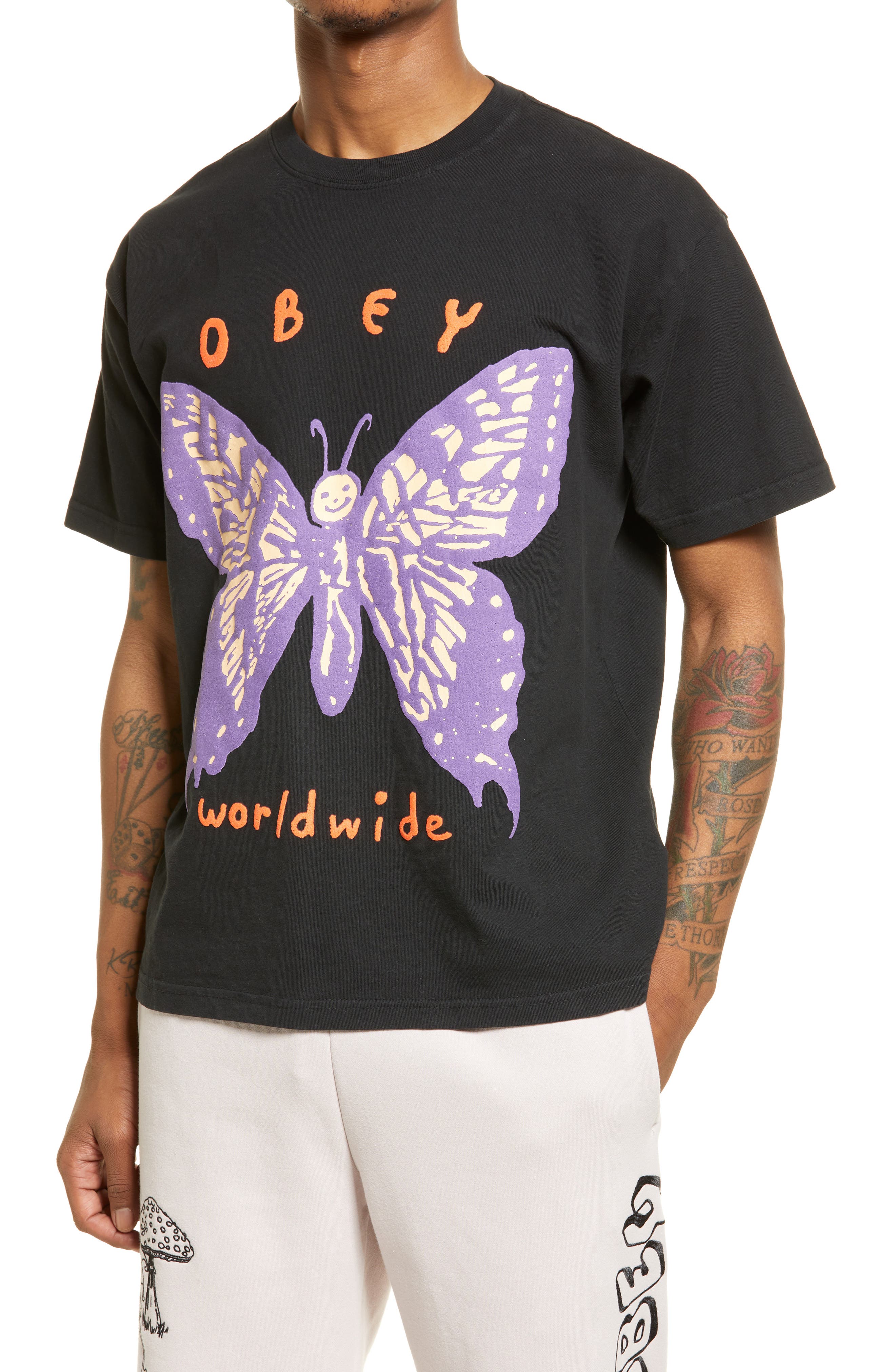 Design By Humans Brown Butterfly Mens Graphic Tank Top