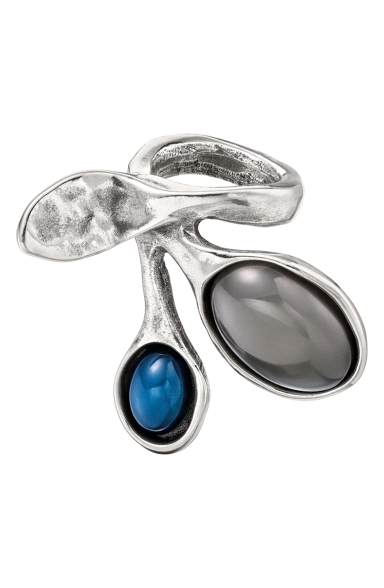 Unode50 Olivia Silver Plated Resin Stone Ring Nordstromrack