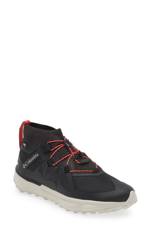 Facet 75 Alpha Outdry Waterproof Hiking Sneaker in Black/Red Coral