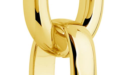 Sterling Forever Frankie Chain Linear Drop Earrings In Gold