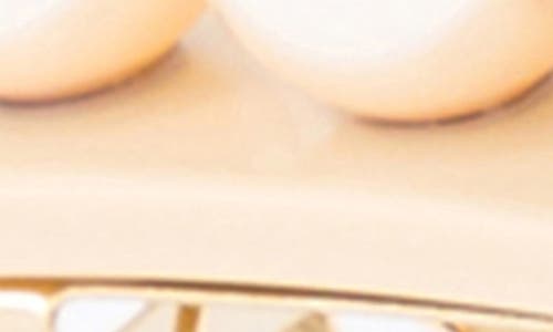 Alexandre De Paris Imitation Pearl Barrette In Beige