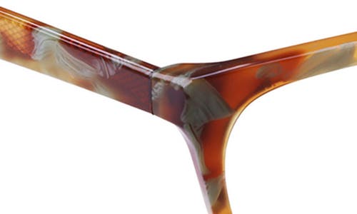 Eyebobs Overlook 51mm Reading Glasses In Teal And Brown Marble