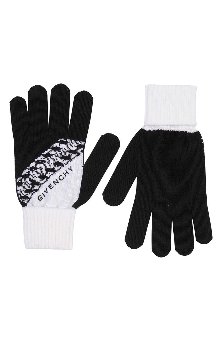Givenchy Two-Tone Knit Gloves | Nordstromrack