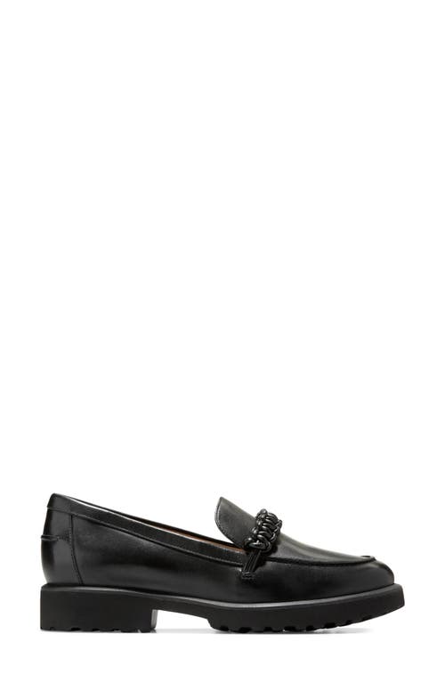 Shop Cole Haan Greta Lug Sole Loafer In Black Leather