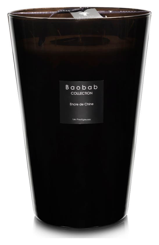 Baobab Collection Les Prestigieuses Encre Black Candle In Black-extra Large