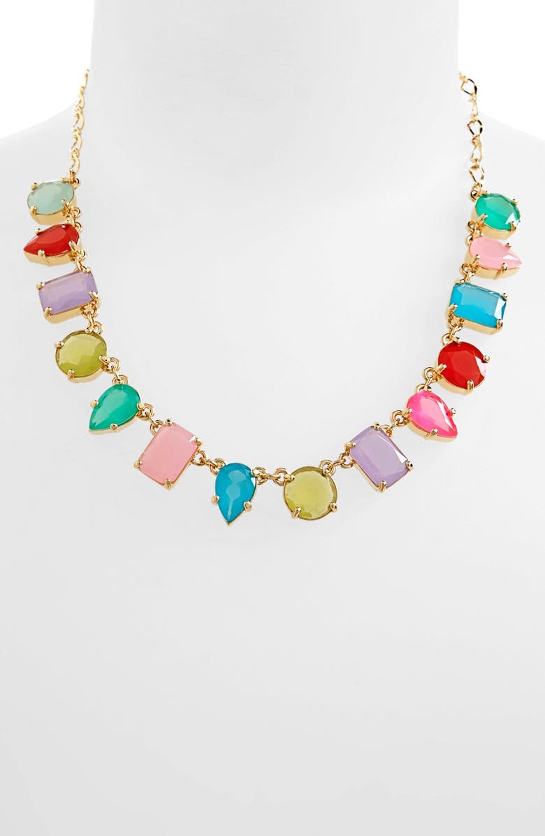 kate spade new york 'gumdrop gems' stone frontal necklace | Nordstrom