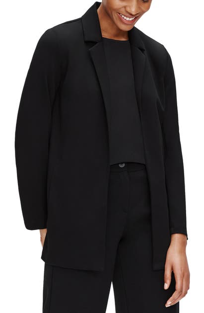 Eileen Fisher Notch Collar Jacket In Black