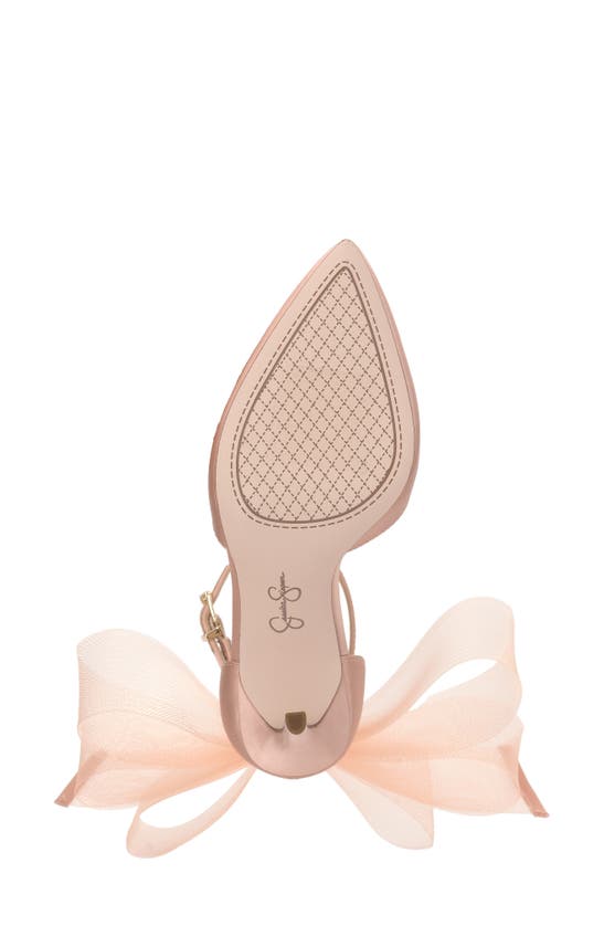 Jessica Simpson Phindies Ankle Strap Pointed Toe Pump In Blush