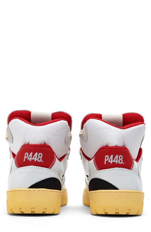 Shop P448 Marvin Mid Top Sneaker In White