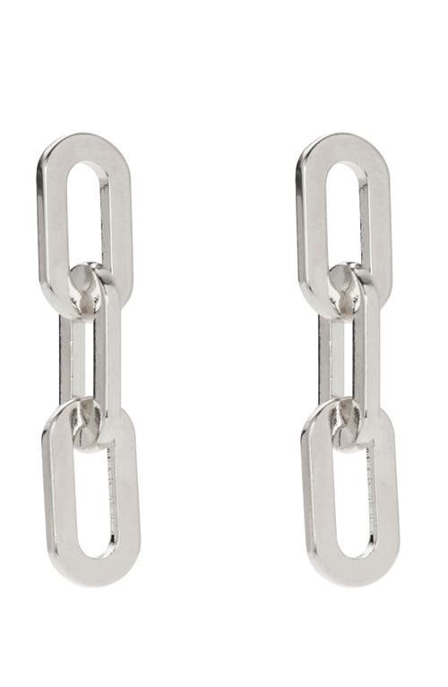 Shop Lady Grey Octagon Drop Earrings In Silver