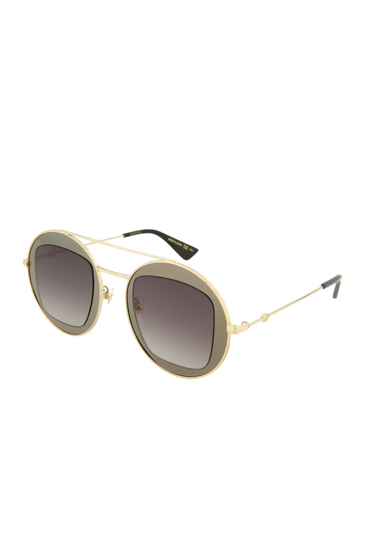 gucci 47mm round sunglasses