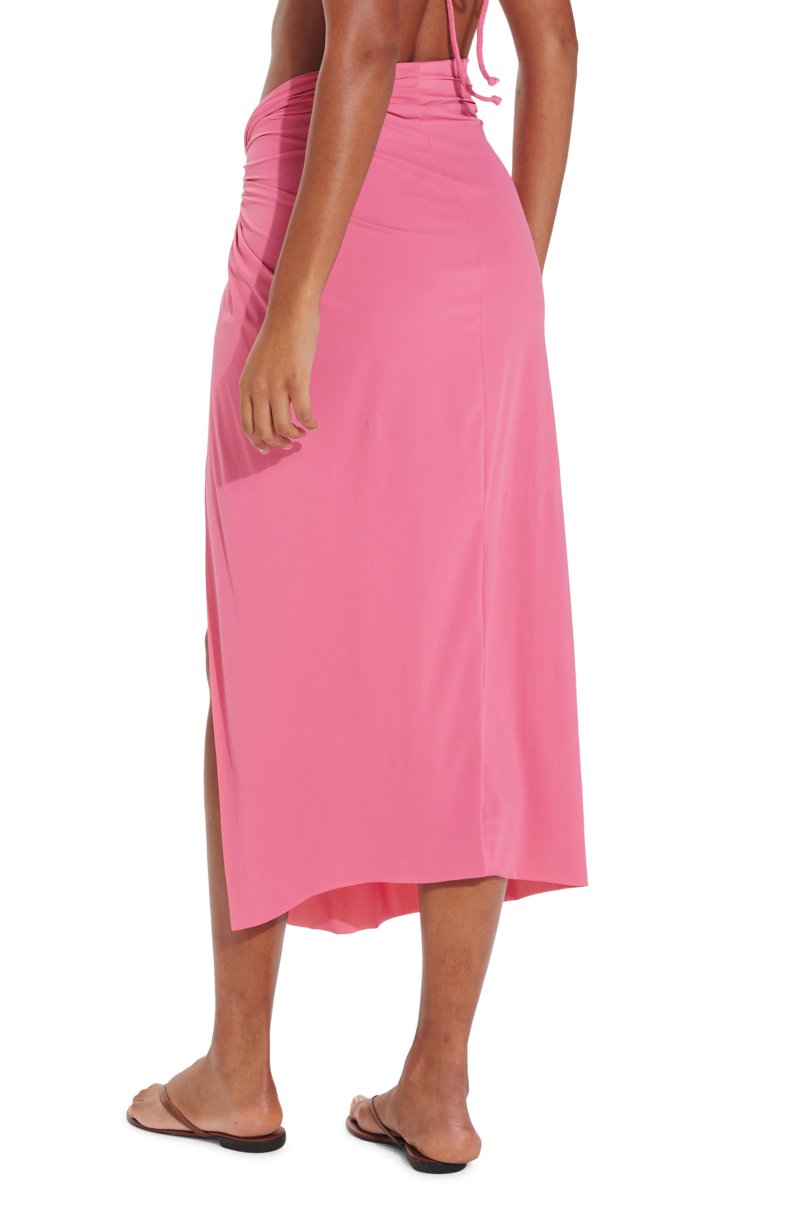 ViX Swimwear Karen Twist CoverUp Midi Skirt Nordstrom