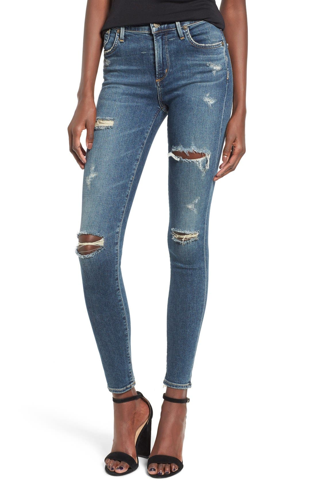 agolde sophie high rise skinny jeans