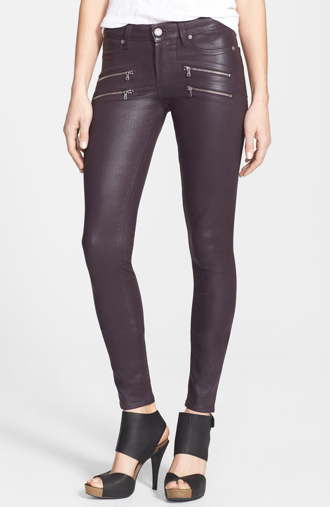 paige edgemont coated jeans