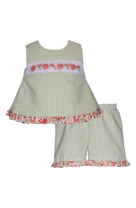 Floral Seersucker Tank & Shorts (Baby)