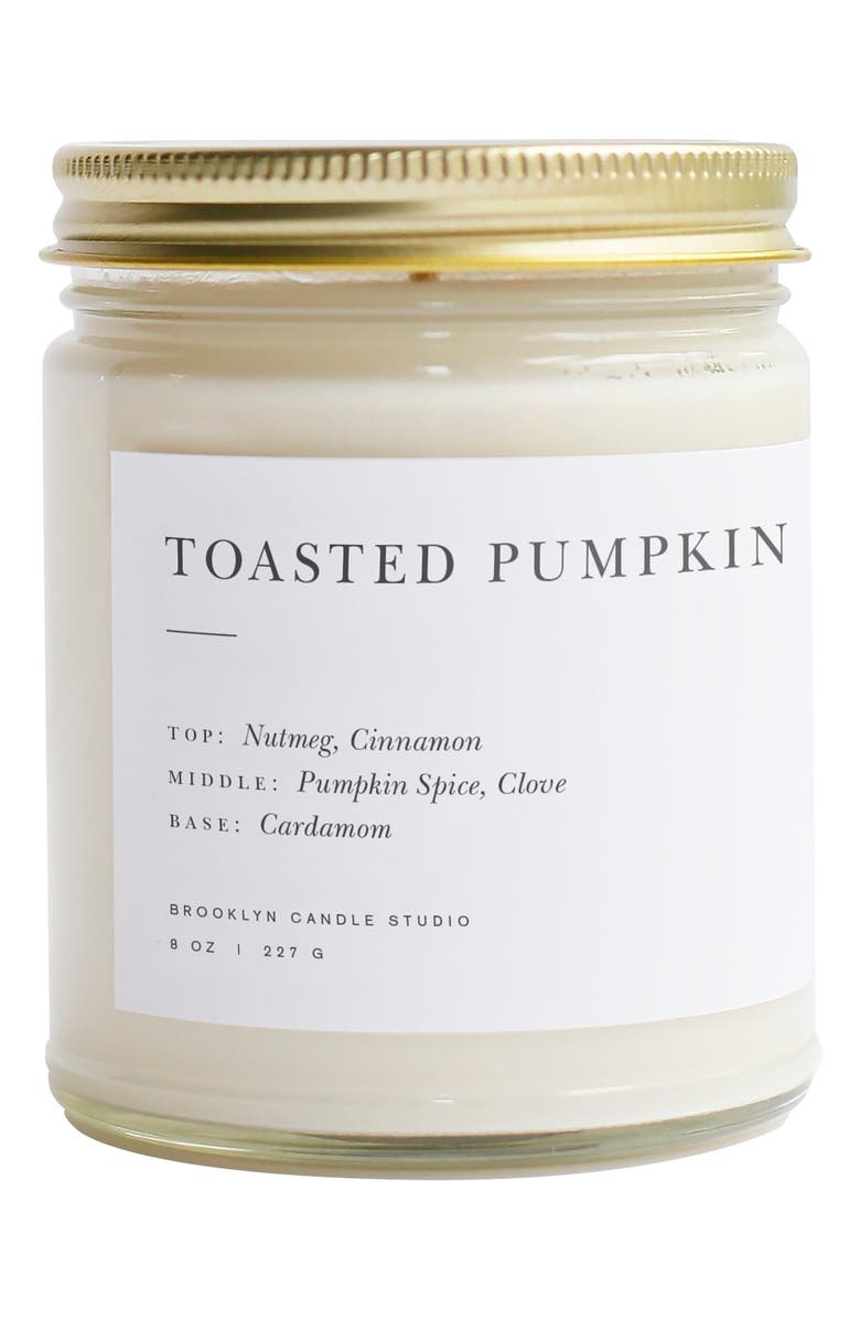 BROOKLYN CANDLE Minimalist Collection - Toasted Pumpkin Candle, Main, color, TOASTED PUMPKIN