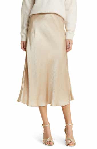 Mid length sales satin skirts nordstrom