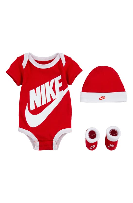 Nike Babies' Kids' Futura Logo Box Set In University Red