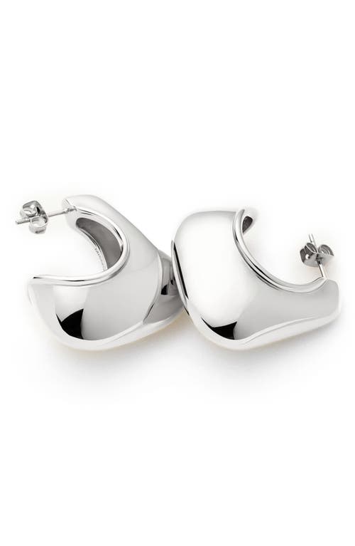 Missoma Volume Hoop Earrings In Silver