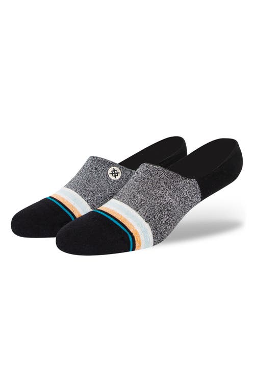 Stance Gilligan Stripe No-Show Liner Socks in Washed Black