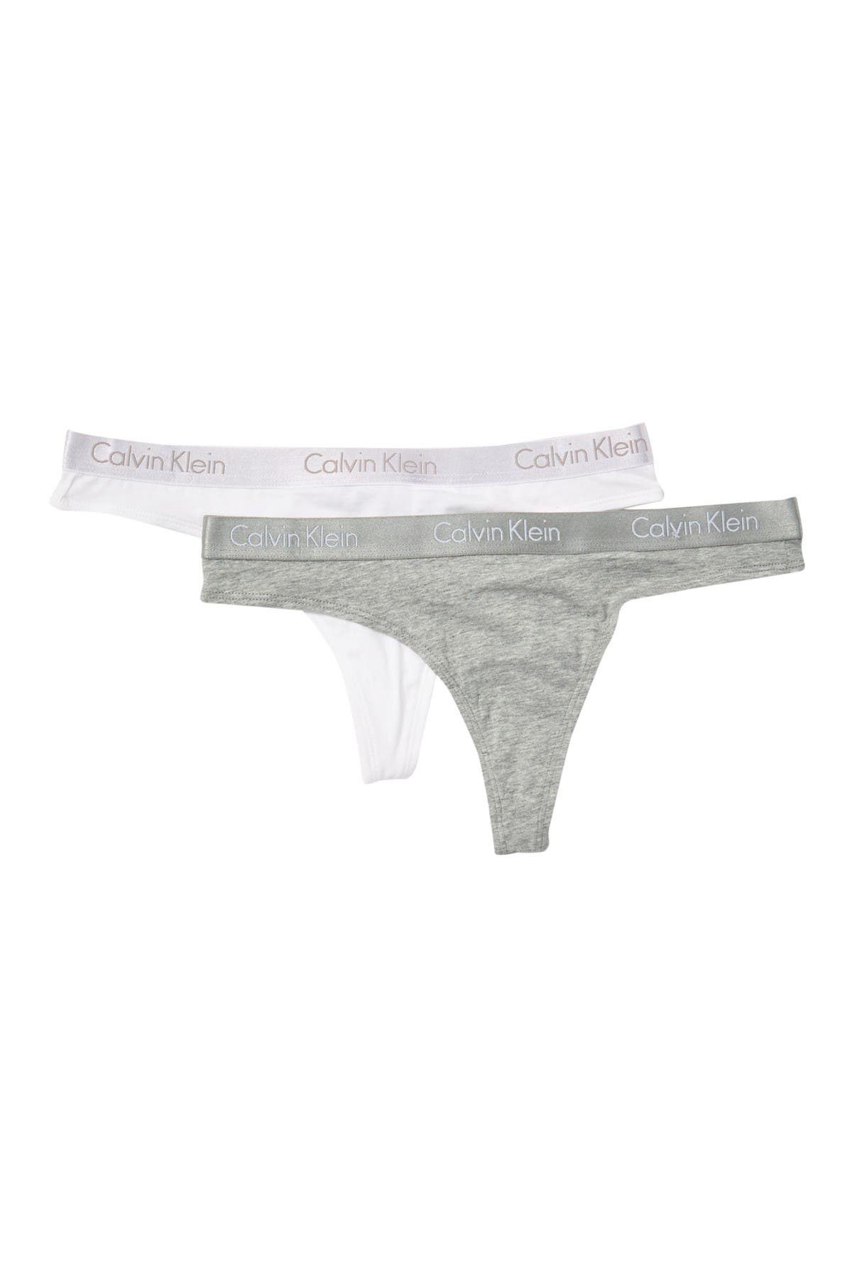 Calvin Klein Solid Thong In Open Miscellaneous