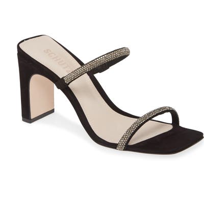 Schutz Salwa Slide Sandal, Black