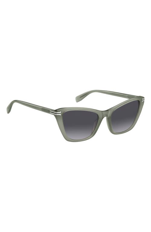 Shop Marc Jacobs 53mm Cat Eye Sunglasses In Sage/grey Shaded