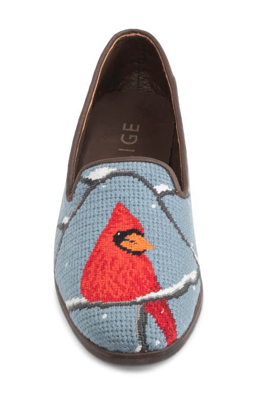 Shop Bypaige Needlepoint Loafer In Sky Blue